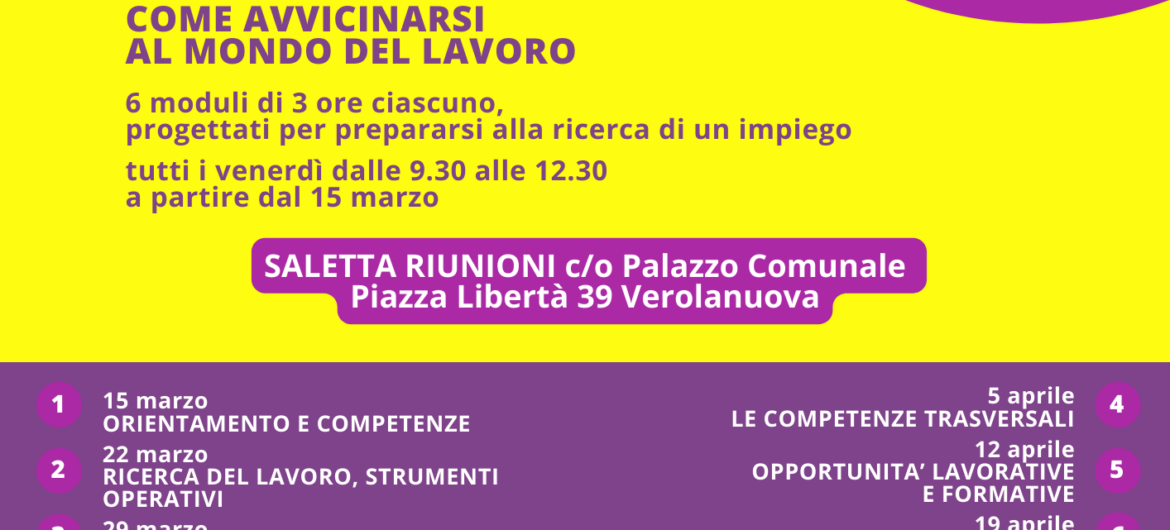 laboratorio di orientamento al lavoro